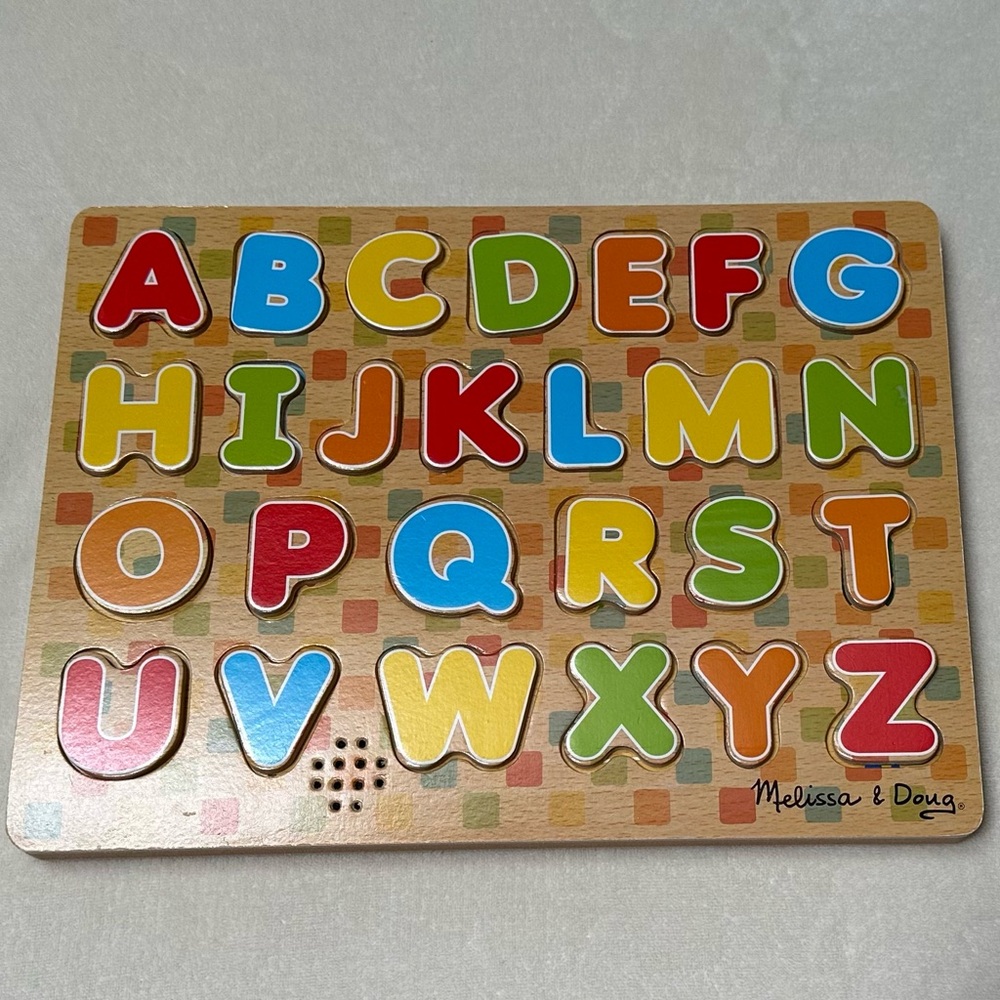 Melissa & Doug Wooden Alphabet Puzzle Preschool Learning Toy